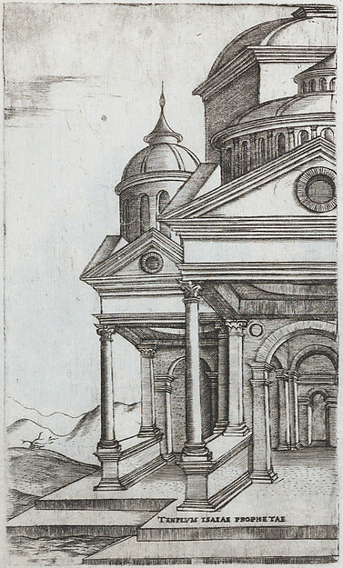 Formerly attributed to Master G.A.:Templum Idor Egito from a-16x12"(A3) Poster