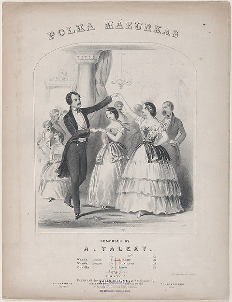 Polka Mazurkas 1856–57-Winslow Homer, Poster Print