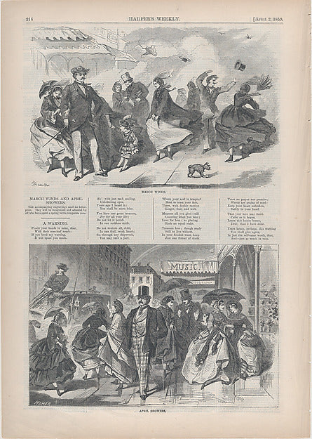 March Winds April 2, 1859-Winslow Homer , Poster Print