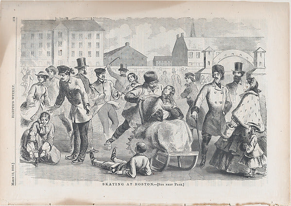 Skating at Boston March 12, 1859-Winslow Homer , Poster Print