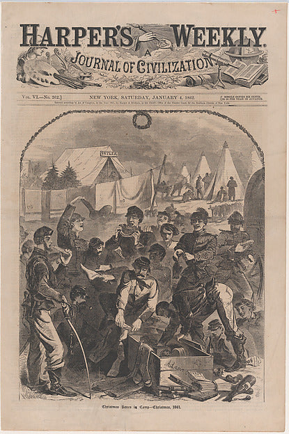 Christmas Boxes in Camp – Christmas 1861 January 4, 1862-Win, Poster Print