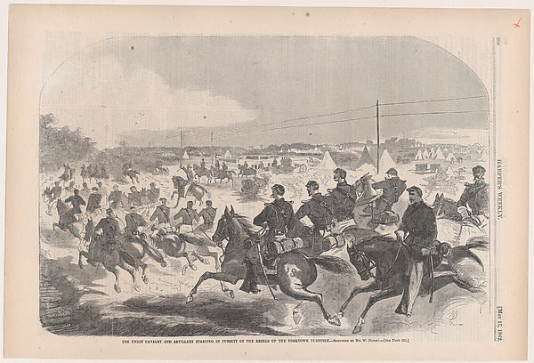 The Union Cavalry and Artillery Starting in Pursuit of the Reb, Poster Print