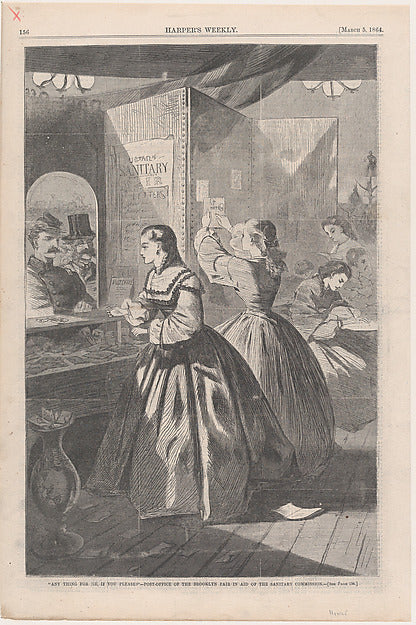 Any Thing for Me if you Please? Post-Office of the Brooklyn F, Poster Print