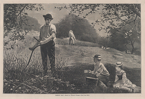Making Hay July 6, 1872-Winslow Homer ,16x12"(A3)Poster