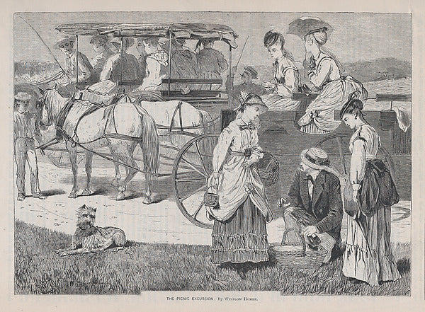 The Picnic Excursion August 14, 1869-Winslow Homer , Poster Print
