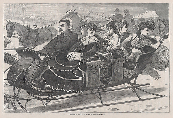 Christmas Belles – Drawn by Winslow Homer January 2, 1869-Win, Poster Print