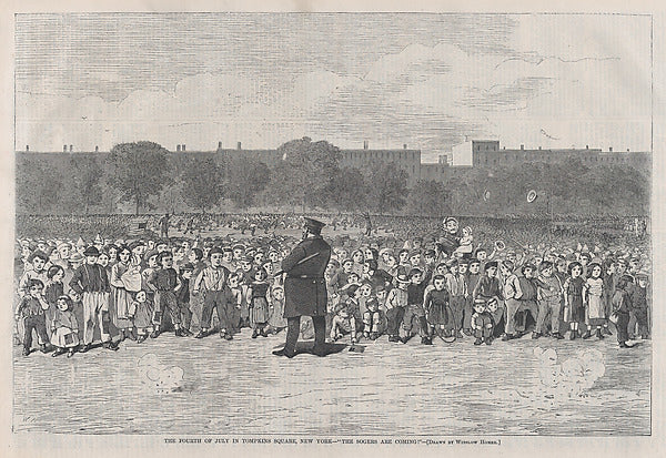 The Fourth of July in Tompkins Square New York – "The Sogers , Poster Print