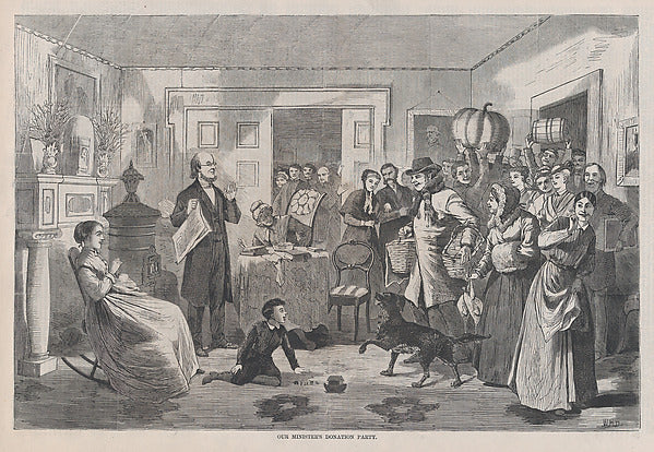 Our Minister's Donation Party December 19, 1868-Winslow Homer, Poster Print