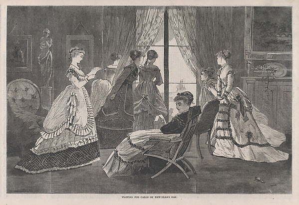 Waiting for Calls on New Year's Day January 2, 1869-Winslow H, Poster Print