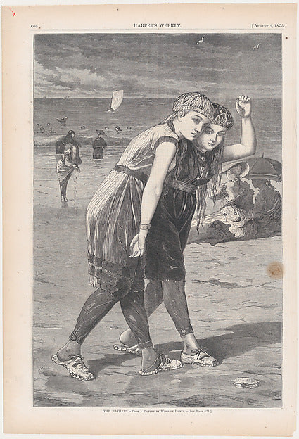 The Bathers – From a Picture by Winslow Homer August 2, 1873-,16x12"(A3)Poster