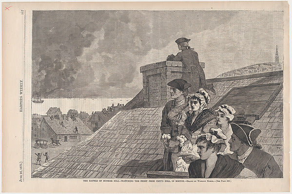 The Battle of Bunker Hill – Watching the Fight from Copp's Hil, Poster Print