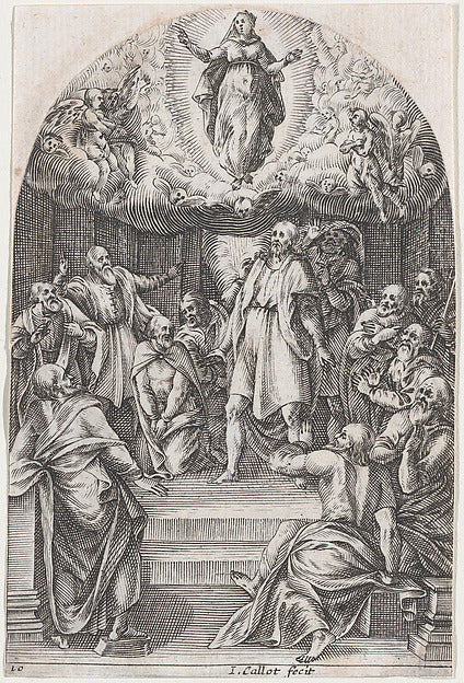 Jacques Callot , After Girolamo Muziano:The Assumption from -16x12"(A3) Poster