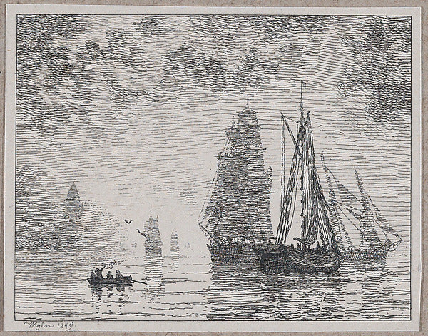 Peter Vilhelm Carl Kyhn:Maritime Views 1849-1853-16x12"(A3) Poster