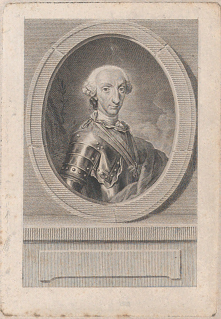 Manuel Salvador Carmona:Portrait of Charles III half length -16x12"(A3) Poster