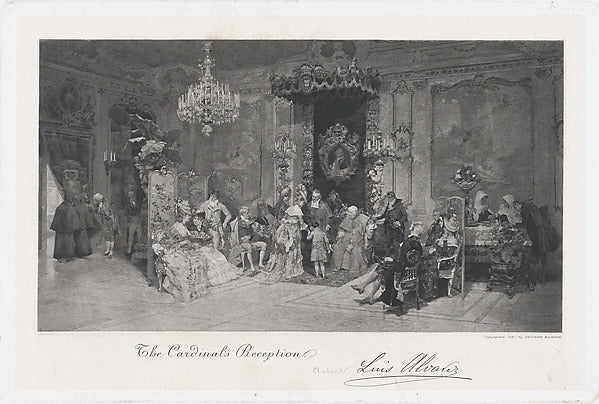 After Luis Álvarez Catalá:The cardinal's reception 1881-16x12"(A3) Poster