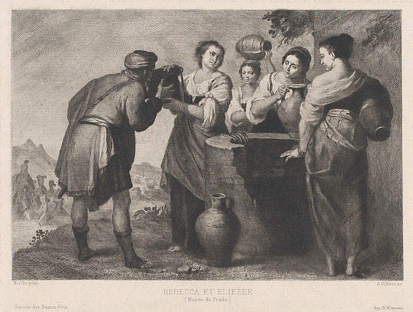 Achille-Isidore Gilbert , After Bartolomé Estebán Murillo:Re-16x12"(A3) Poster