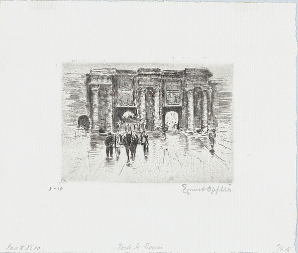Lille: Porte de Donai 1916-Ernst Oppler , Poster Print