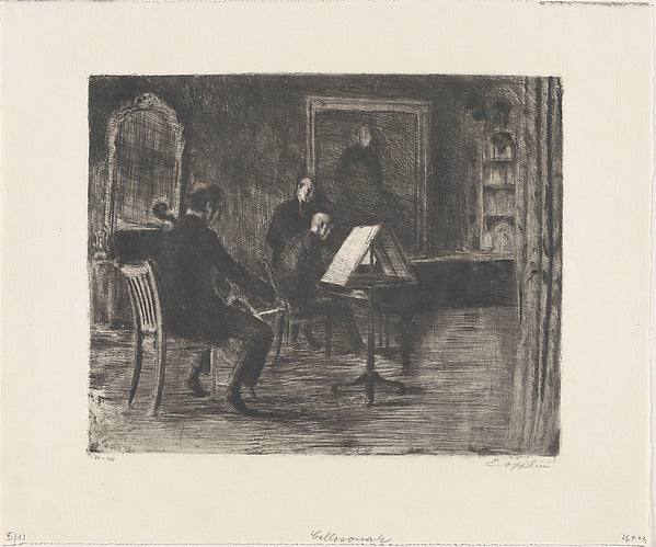 Cello Sonata n.d.-Ernst Oppler , Poster Print