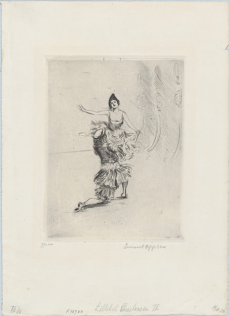 Lillebil Christensen IV 1920-Ernst Oppler ,16x12"(A3)Poster