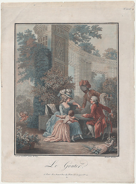The Snack 1787–93-Louis Marin Bonnet,After Pierre Antoine Bau,16x12"(A3)Poster