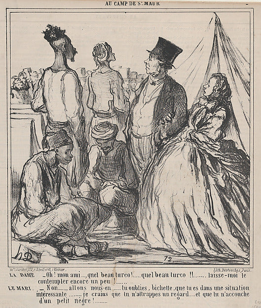Honoré Daumier:Oh! Mon ami.... quel beau turco!... from Au C-16x12"(A3) Poster