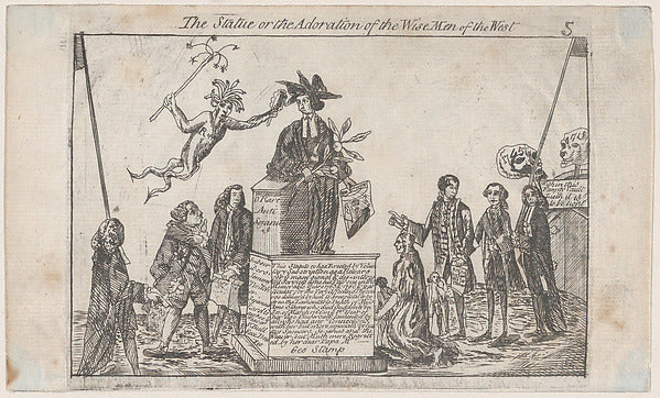 The Statue or the Adoration of the Wise Men of the West 1766-, Poster Print