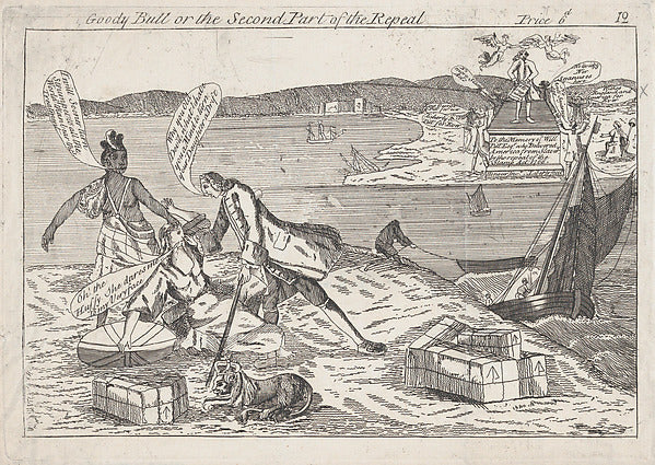 Goody Bull or the Second Part of the Repeal March 18, 1766-Ano,16x12"(A3)Poster