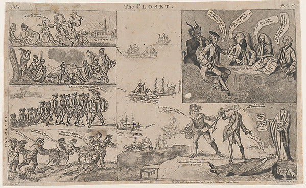 The Closet January 28, 1778-Anonymous, British, 18th cent,16x12"(A3)Poster