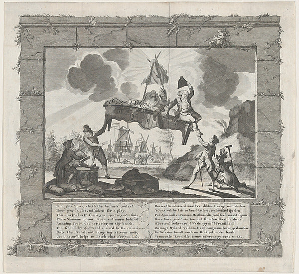 Het Tegenwoordig Veward Europa [Europe in Her Present Disorder,16x12"(A3)Poster