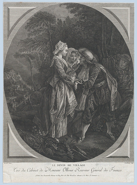 François Jourd'heuil , After Gabriel Briard:The Village Soot-16x12"(A3) Poster