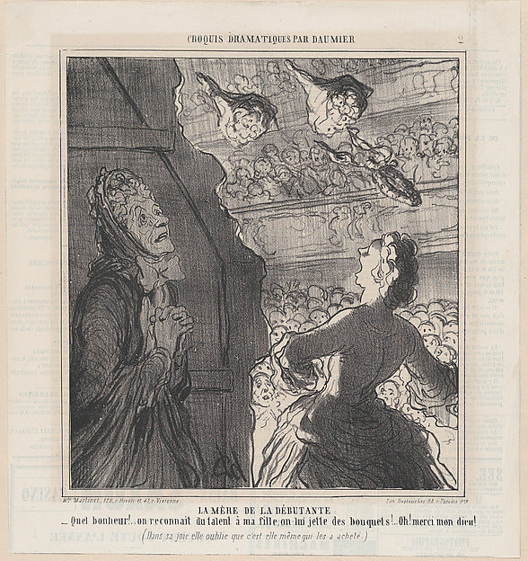 The mother of the actress from 'Dramatic sketches ' published, Poster Print Wall Art