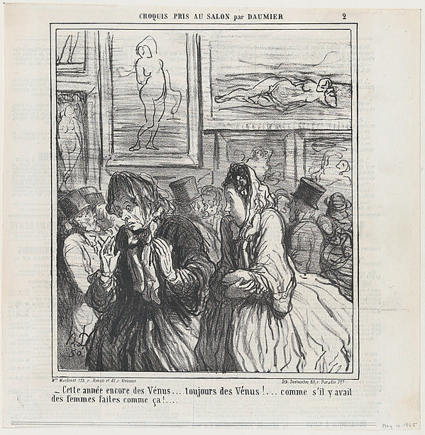 Honoré Daumier:Still more Venuses this year... always Venuse-16x12"(A3) Poster