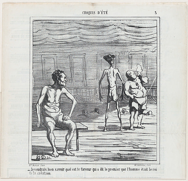 Honoré Daumier:I'm just wondering who might have been the jo-16x12"(A3) Poster