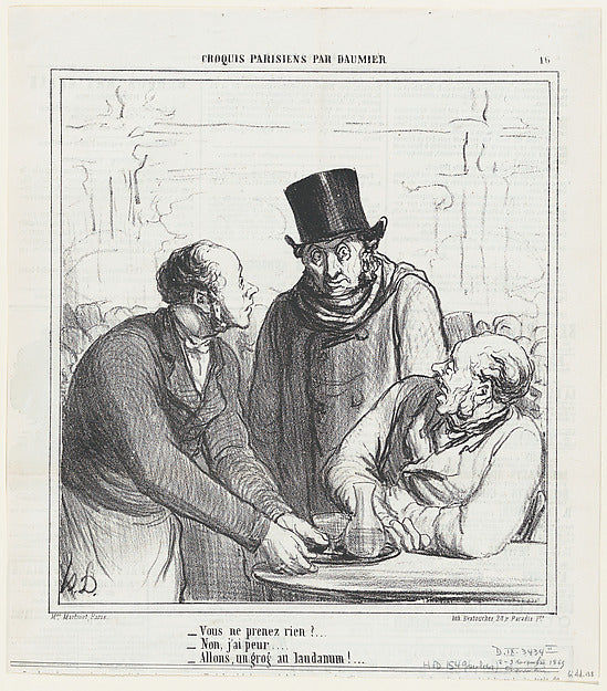 Honoré Daumier:You're not having anything? from 'Parisian sk-16x12"(A3) Poster