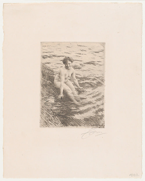 Wet 1911-Anders Zorn, Poster Print Wall Art