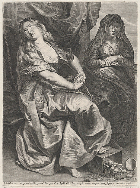 St. Mary Magdalen Trampling Her Valuables 1622–23-Lucas Vorste, Poster Print Wall Art