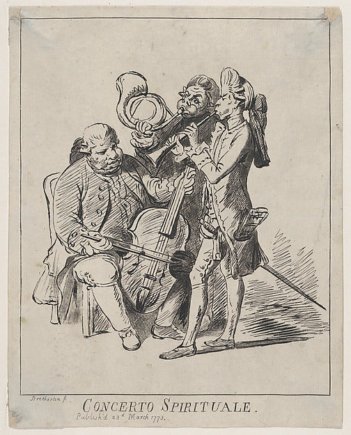 Concerto Spirituale March 23, 1773-James Bretherton, After Hen,16x12"(A3)Poster