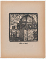 Wenceslao Orozco:The dome of a church and other buildings fr-16x12"(A3) Poster