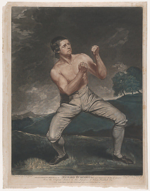 Richard Humphreys the Celebrated Boxer Who Never Was Conquere, Poster Print Wall Art