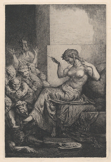 François-Nicolas Chifflart:Allegorie 19th century-16x12"(A3) Poster