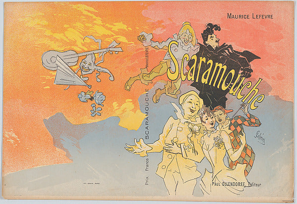 Jules Chéret:Cover illustration for Maurice Lefèvre's "Scara-16x12"(A3) Poster
