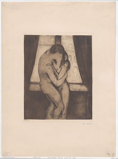 The Kiss 1895-Edvard Munch, Poster Print Wall Art