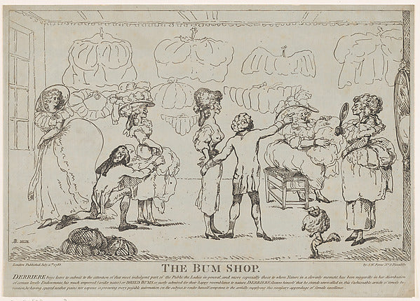 The Bum Shop July 11, 1785-Attributed to R. Rushworth ,16x12"(A3)Poster