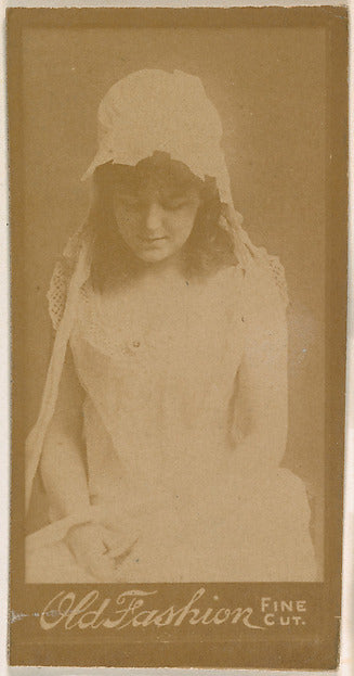 :Actress wearing cloth bonnet from the Actresses series prom-16x12"(A3) Poster