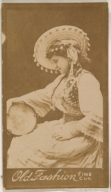 :Actress posing with tambourine from the Actresses series pr-16x12"(A3) Poster