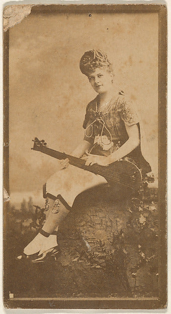 :Actress with mandolin from the Actresses series c1888-16x12"(A3) Poster