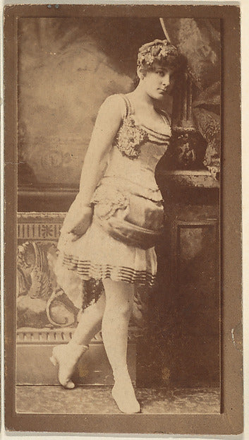 :Actress leaning on column from the Actresses series c1888-16x12"(A3) Poster
