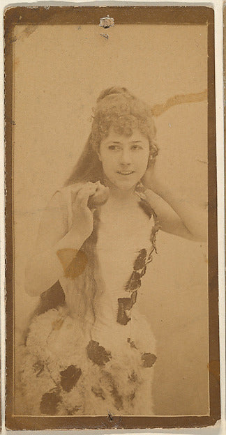 :Actress holding apple from the Actresses series c1888-16x12"(A3) Poster