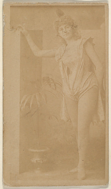 :Standing actress leaning on column from the Actresses serie-16x12"(A3) Poster