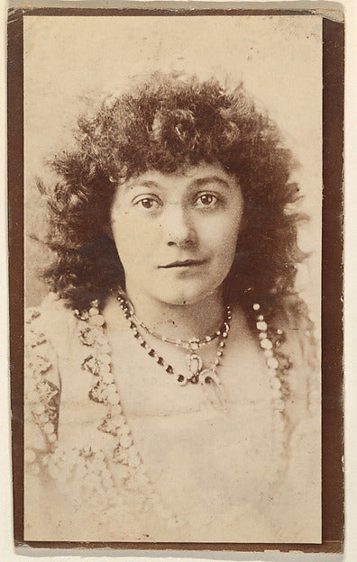 :Portrait of actress wearing multiple necklaces from the Act-16x12"(A3) Poster